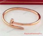 Replica Cartier Juste Un Clou Rose Gold Bracelet Nail Diamonds